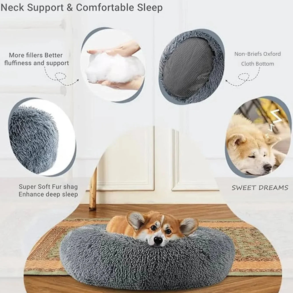 CalmCanine Calming Donut Bed — Anti-Anxiety Cuddler for Dogs