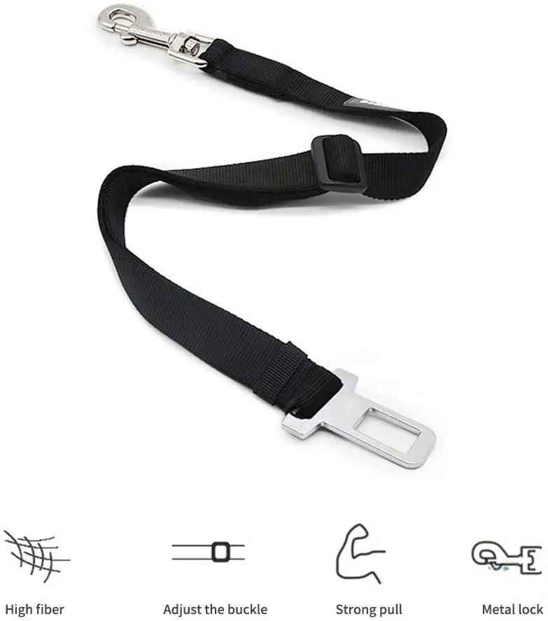 BuckleUp Dog Seat Belt - Adjustable Car Safety Tether